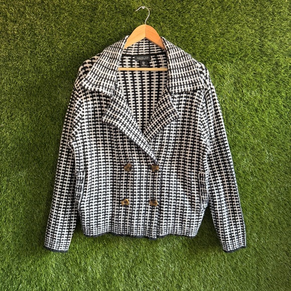 Rachel Zoe Jackets & Blazers - Rachel Zoe Patterned Knit Jacket Blazer Textured